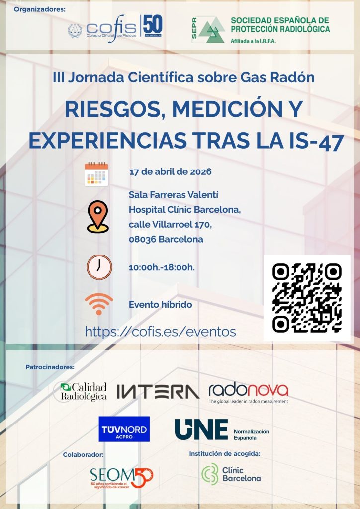 Cartel III Jornada Científica del Radón BCN